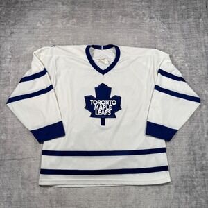 Toronto Maple Leafs Jersey Mens Large White Doug Gilmour #93 Vintage CCM NHL